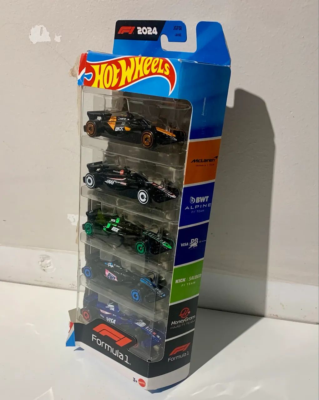 Hot Wheels F1 2024 - Pack Com 5 Carrinhos Fórmula 1