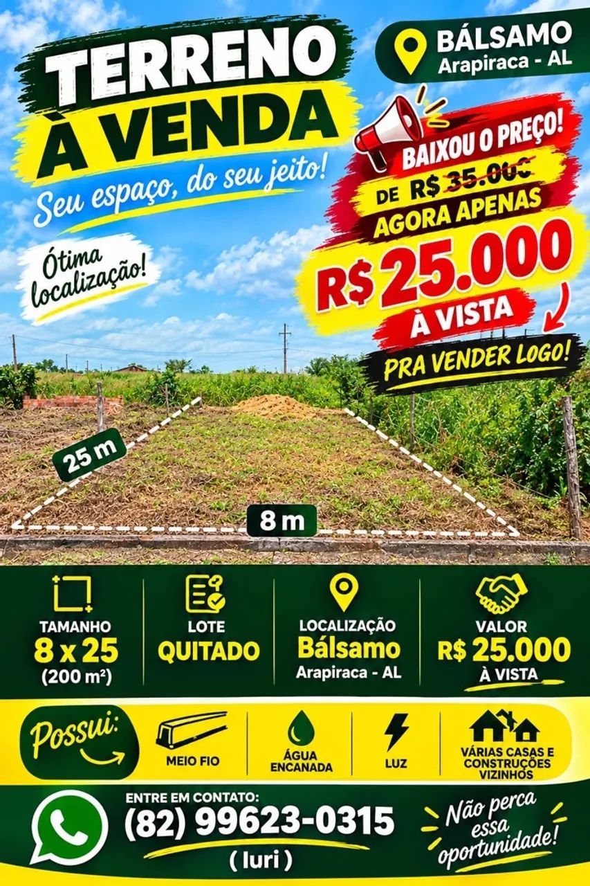 Vende se terreno 