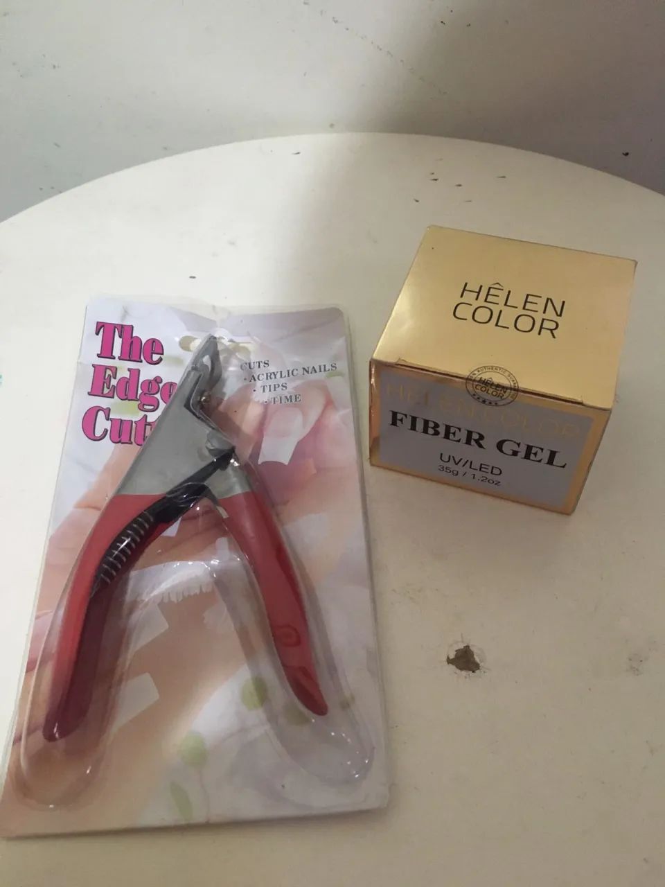 Kit Alicate + Gel de unhas postiças 