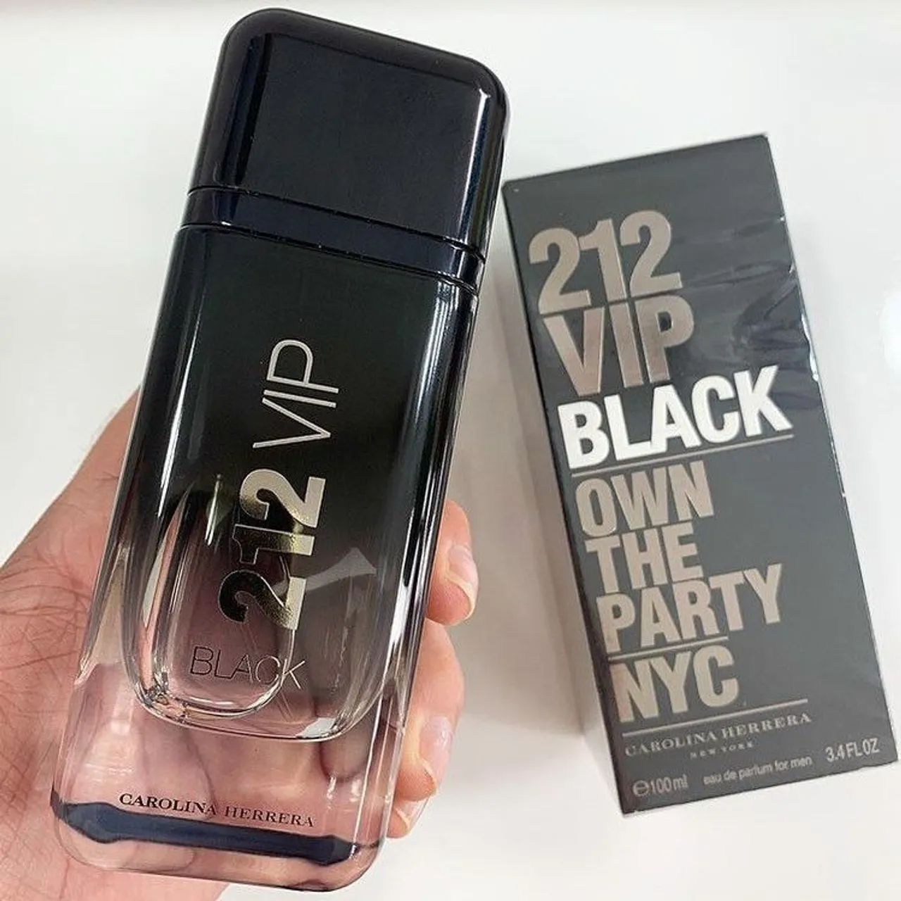 Perfume 212 VIP Black Eau de Parfum 100 ml masculino Original Lacrado - Foto 3