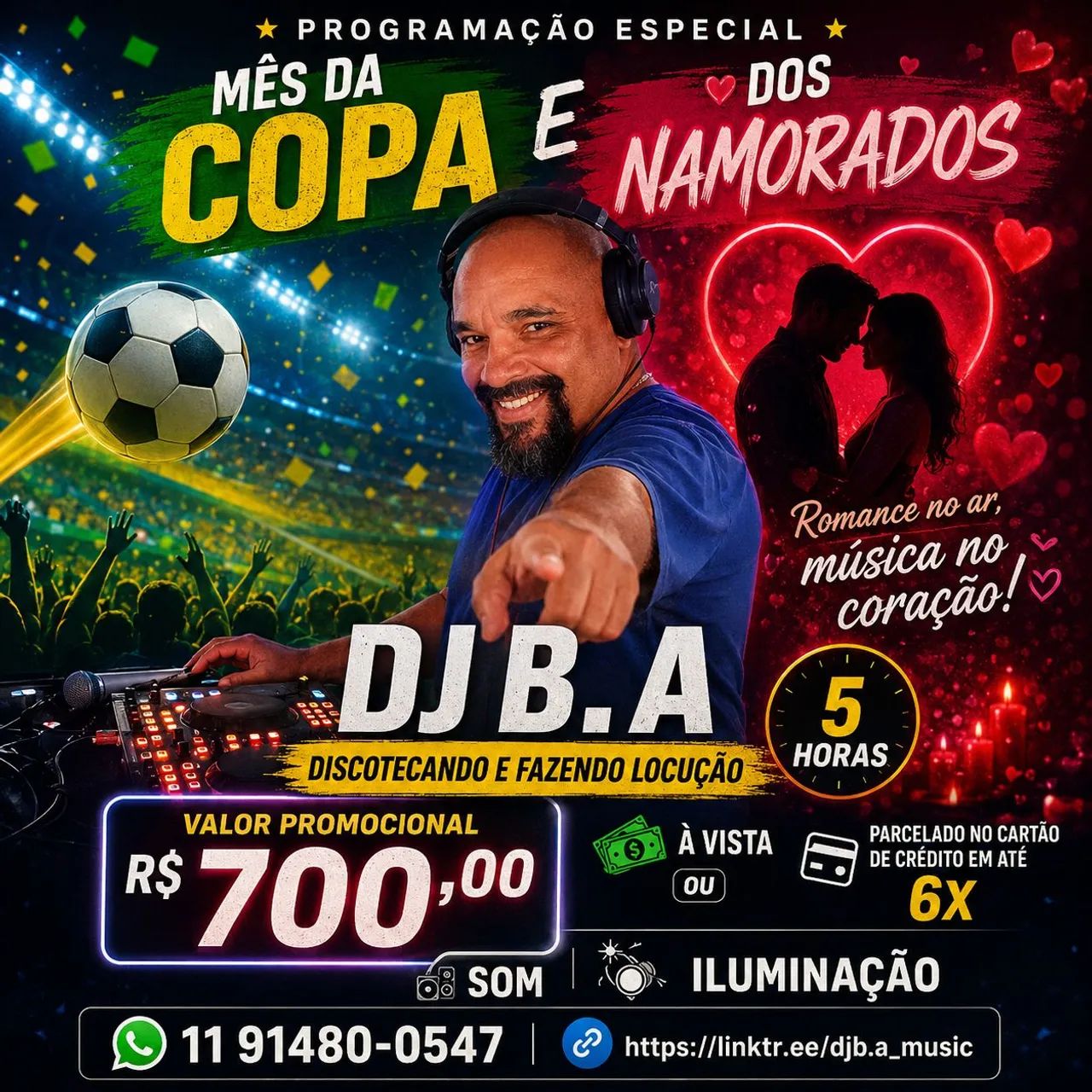 DJ B.A DISCOTECAGEM E LOCUÇÃO 
