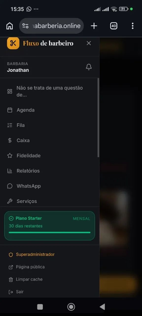 Sistema para Barbearias 