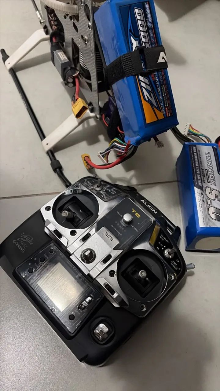 Kit Align T-rex 600 + T-rex 450 Originais C/ Rádio E V911 - Foto 4