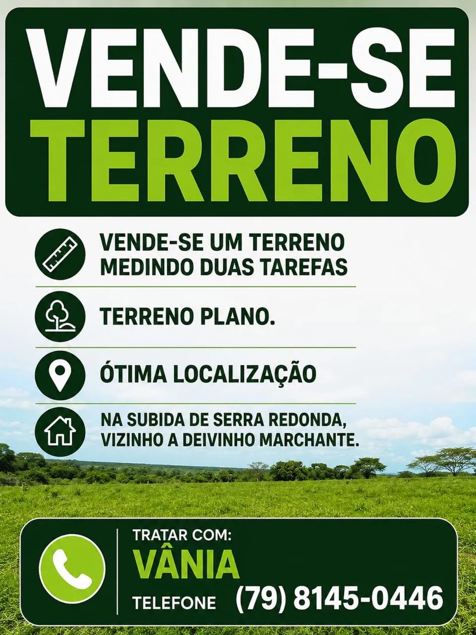 Vende-se terreno 