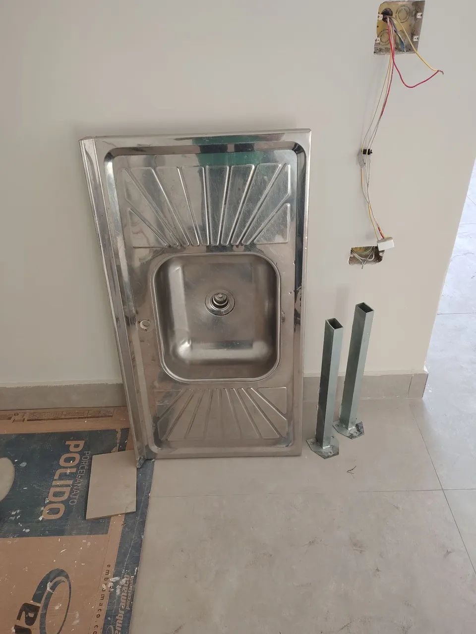 Pia de inox 1.5 m