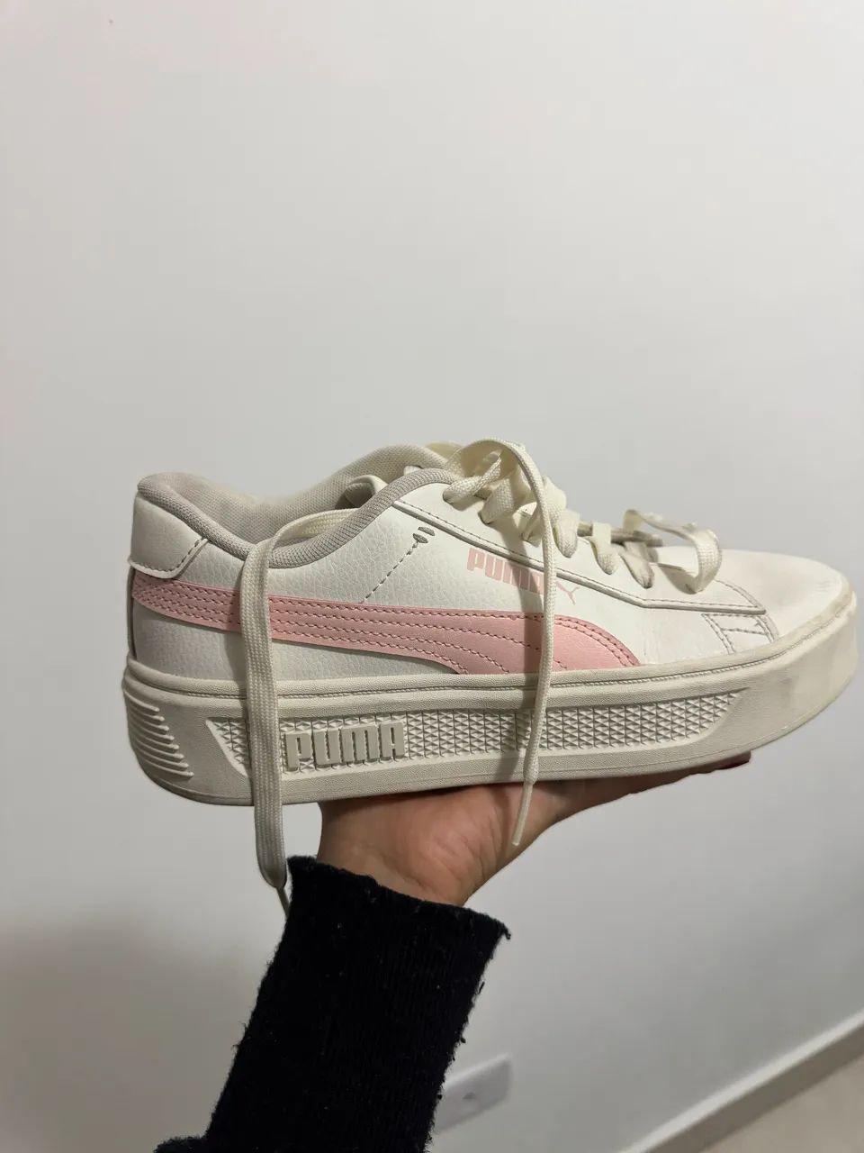 Tênis Puma Branco e Rosa - Tam. 35 - Foto 5