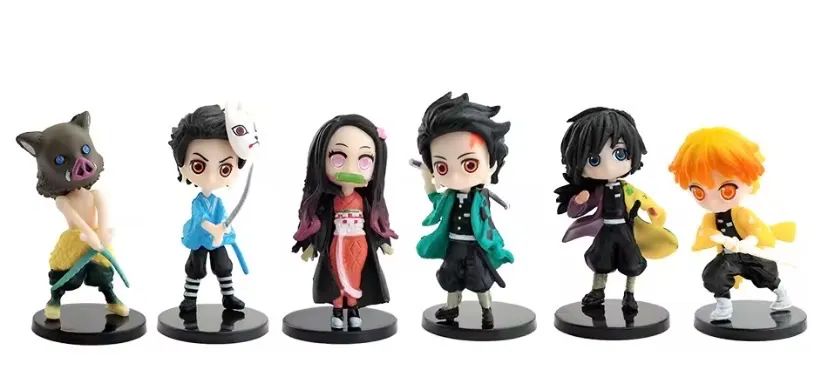 Kit 6 miniaturas anime Demon Slayer - Foto 2