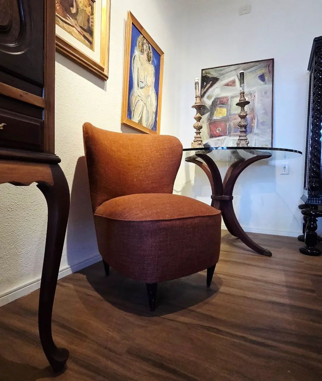 Poltrona vintage década 50/60 pés palito - Foto 2