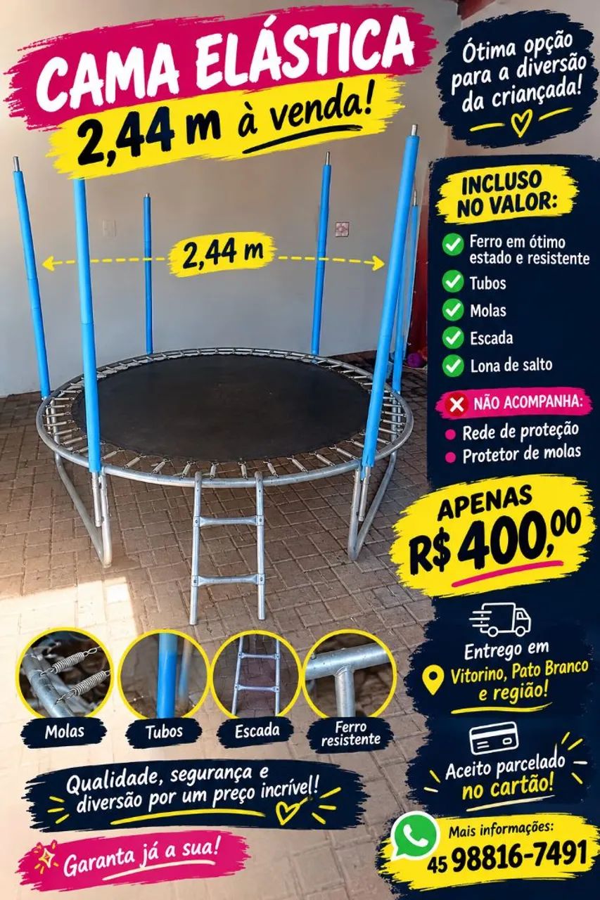 Vendo cama elástica 