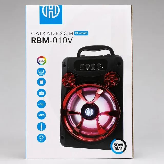 Caixa de Som Hoopson Bluetooth 50RMS RBM-010A