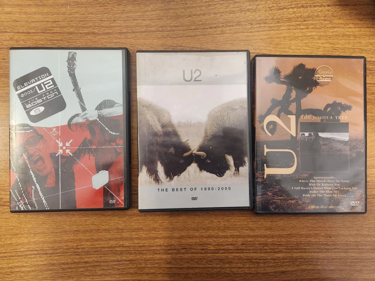 3 DVDs musicais originais U2 