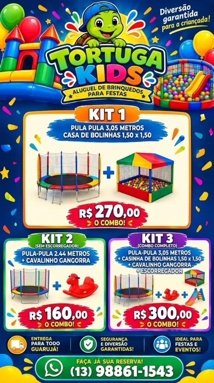 Locação de brinquedos pula pula e piscina de bolinhas - Foto 4