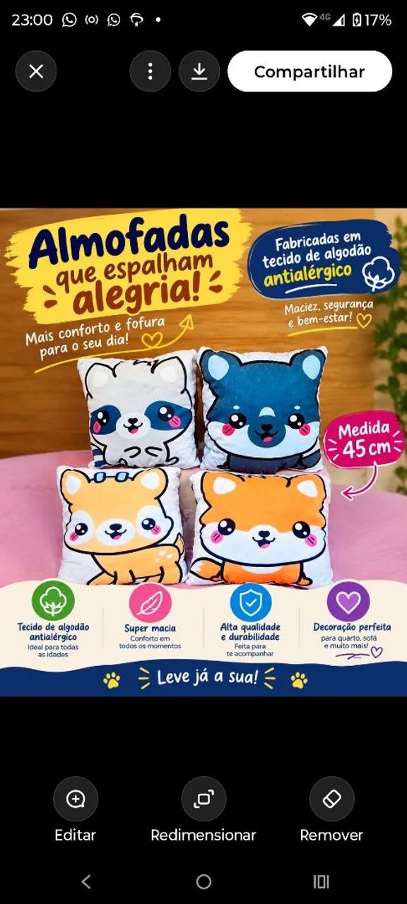 lindas almofadas de bichinhos 