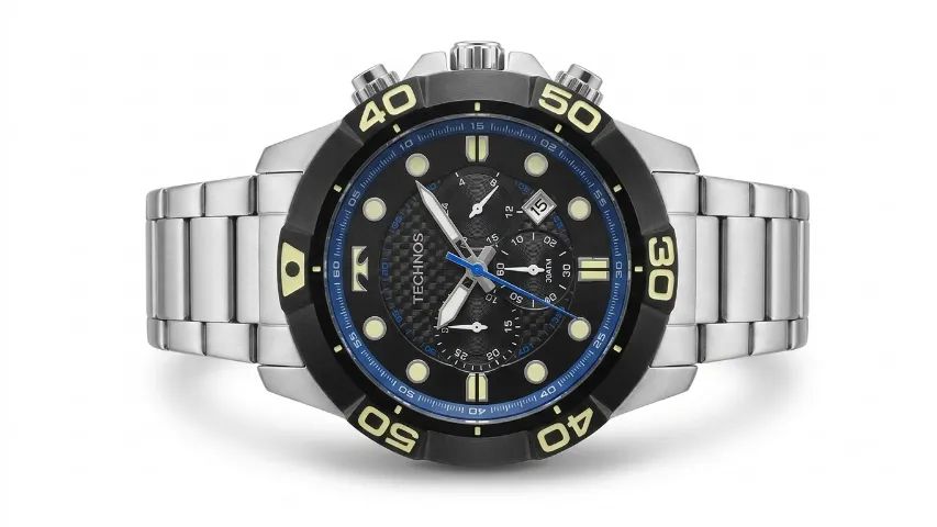 RELÓGIO TECHNOS ACQUA MASCULINO PRATA JS25BQ - Foto 2