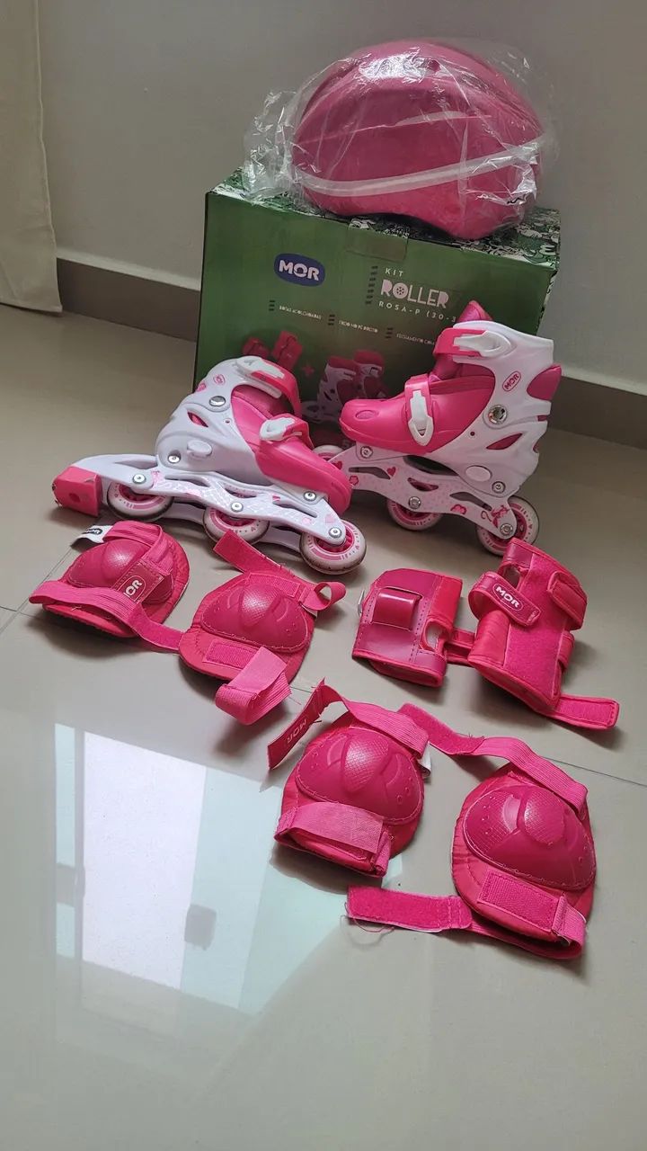 Patins infantil rosa - Foto 2