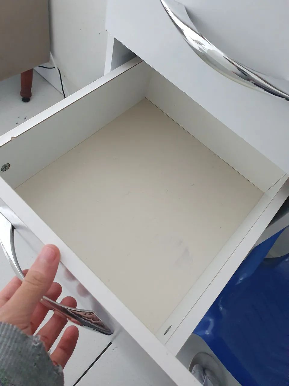 Armário Pequeno Branco Retângulo - Foto 4