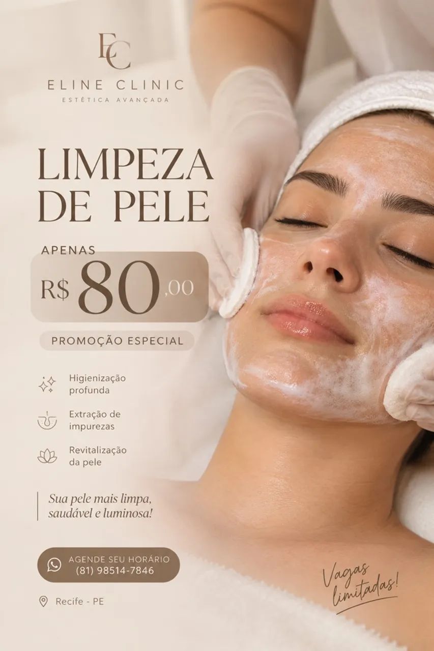 Promoção limpeza de pele 
