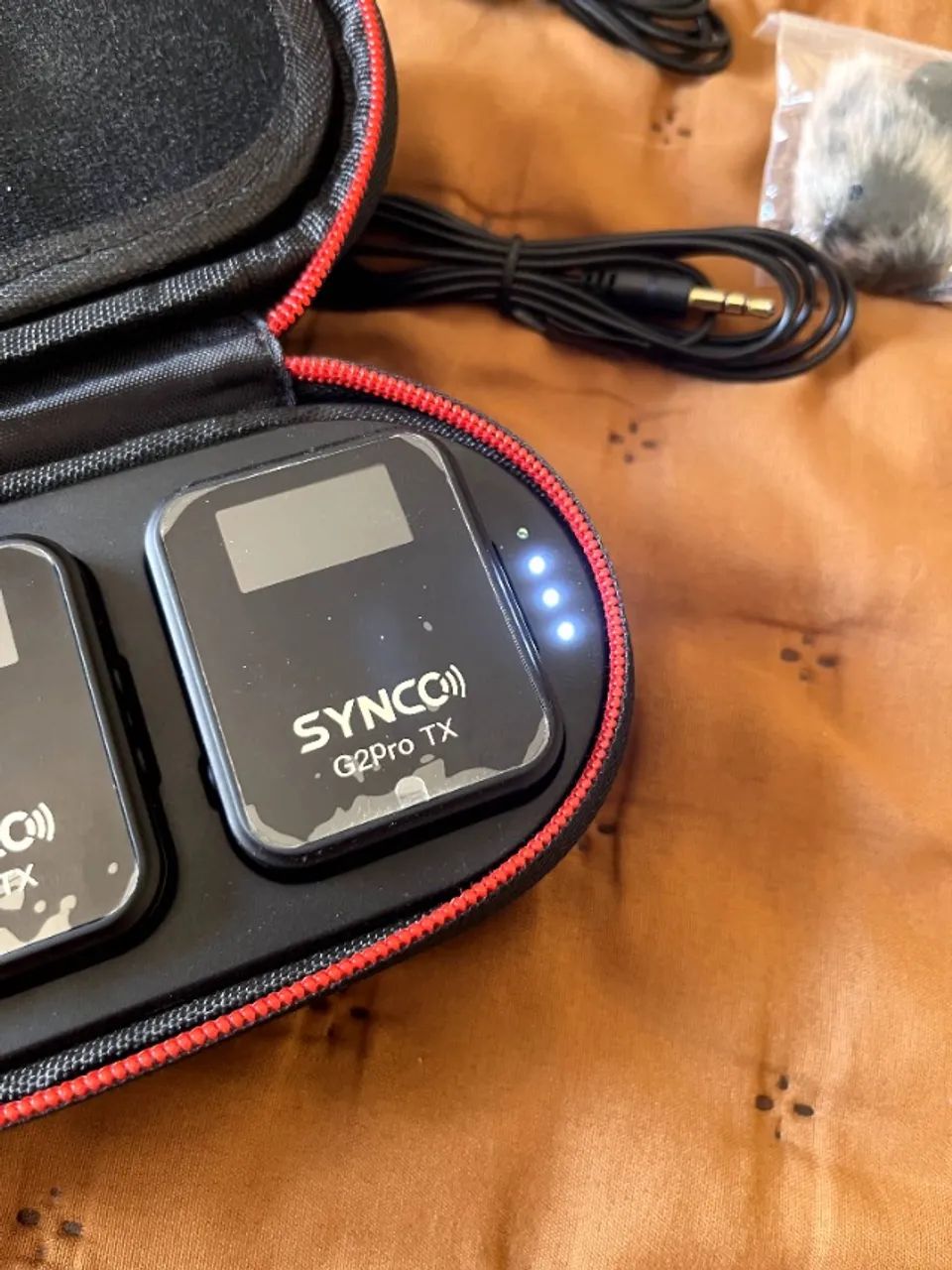 MICROFONE DUPLO WIRELESS SYNCO G2A2 PRO - Foto 4