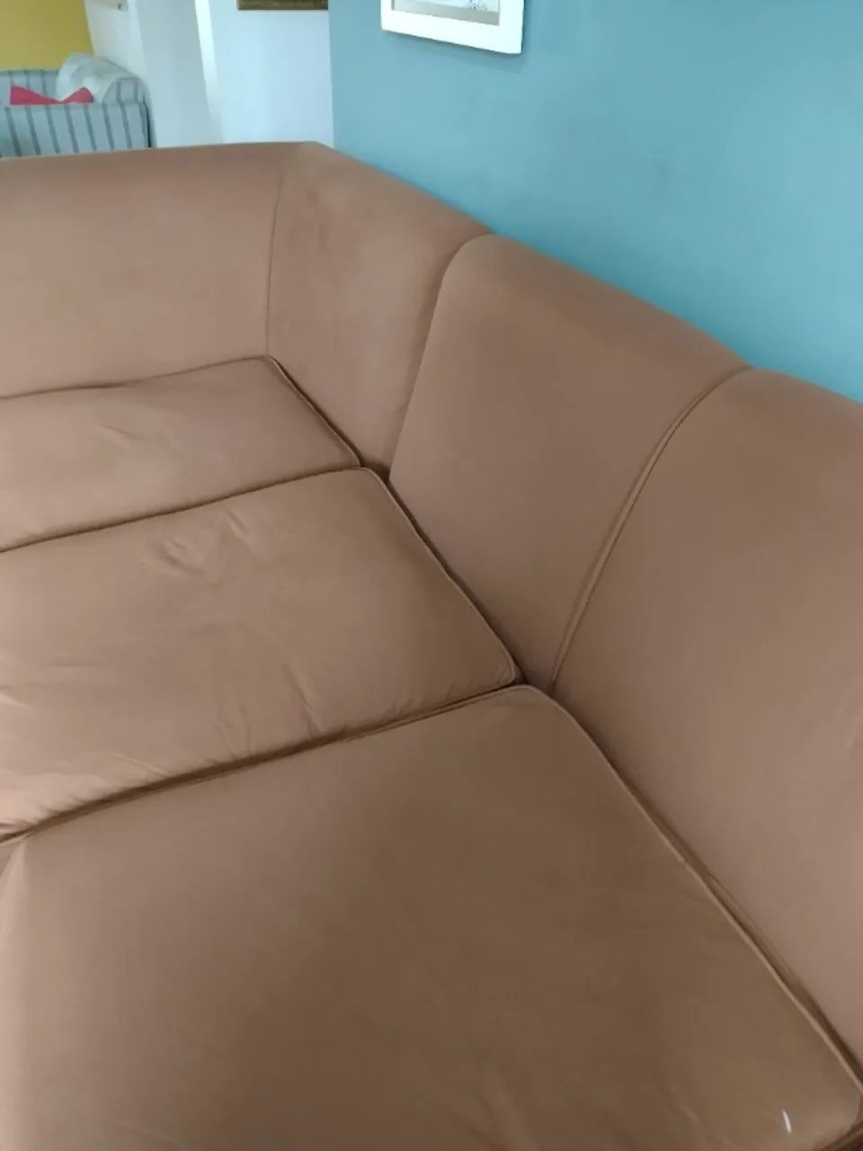 Sofá em L marrom  - Foto 2