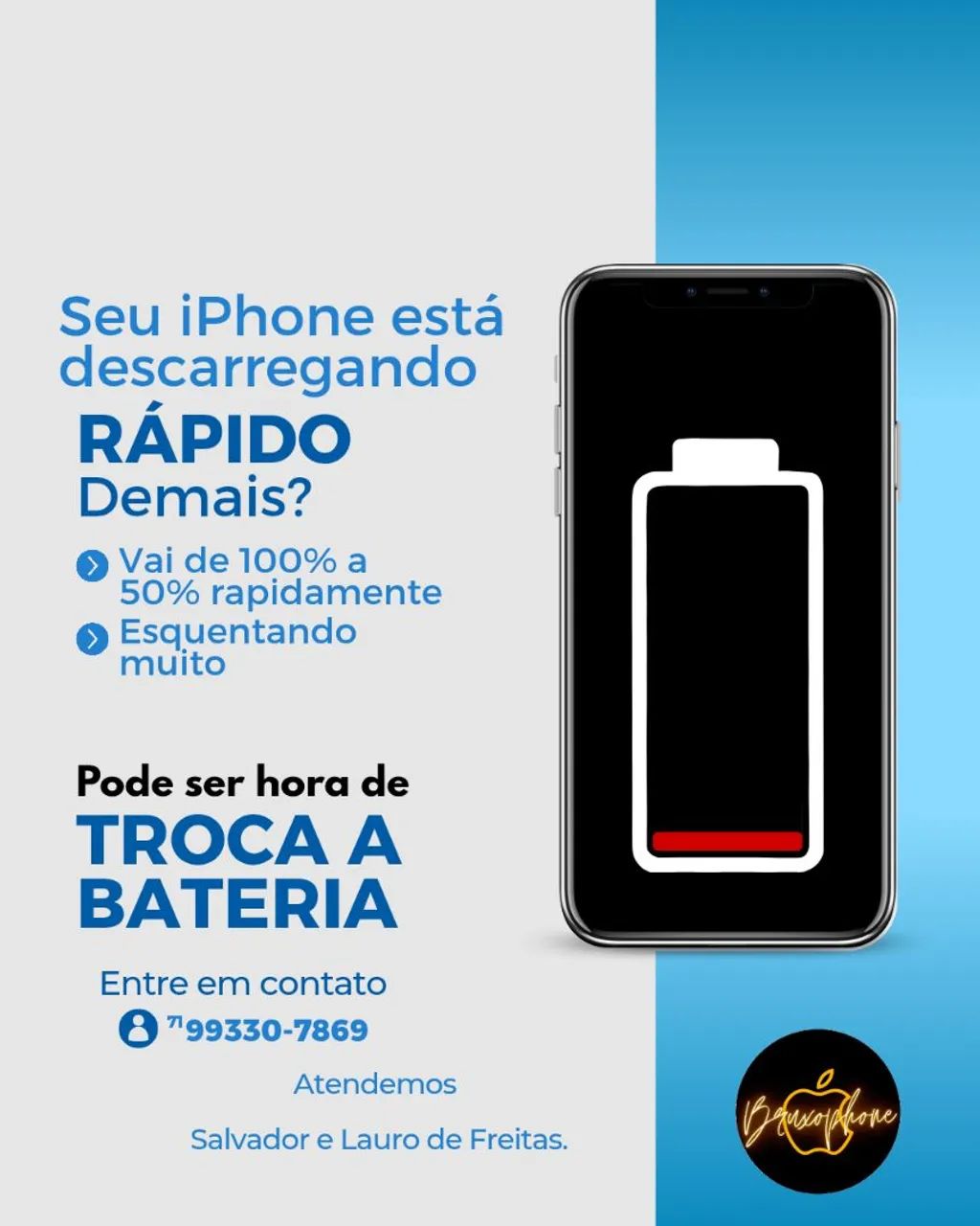 Bateria iPhone XR Nova Lacrada
