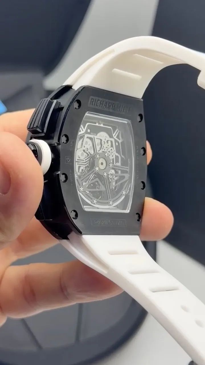 Richard Mille automático preto e branco  - Foto 2