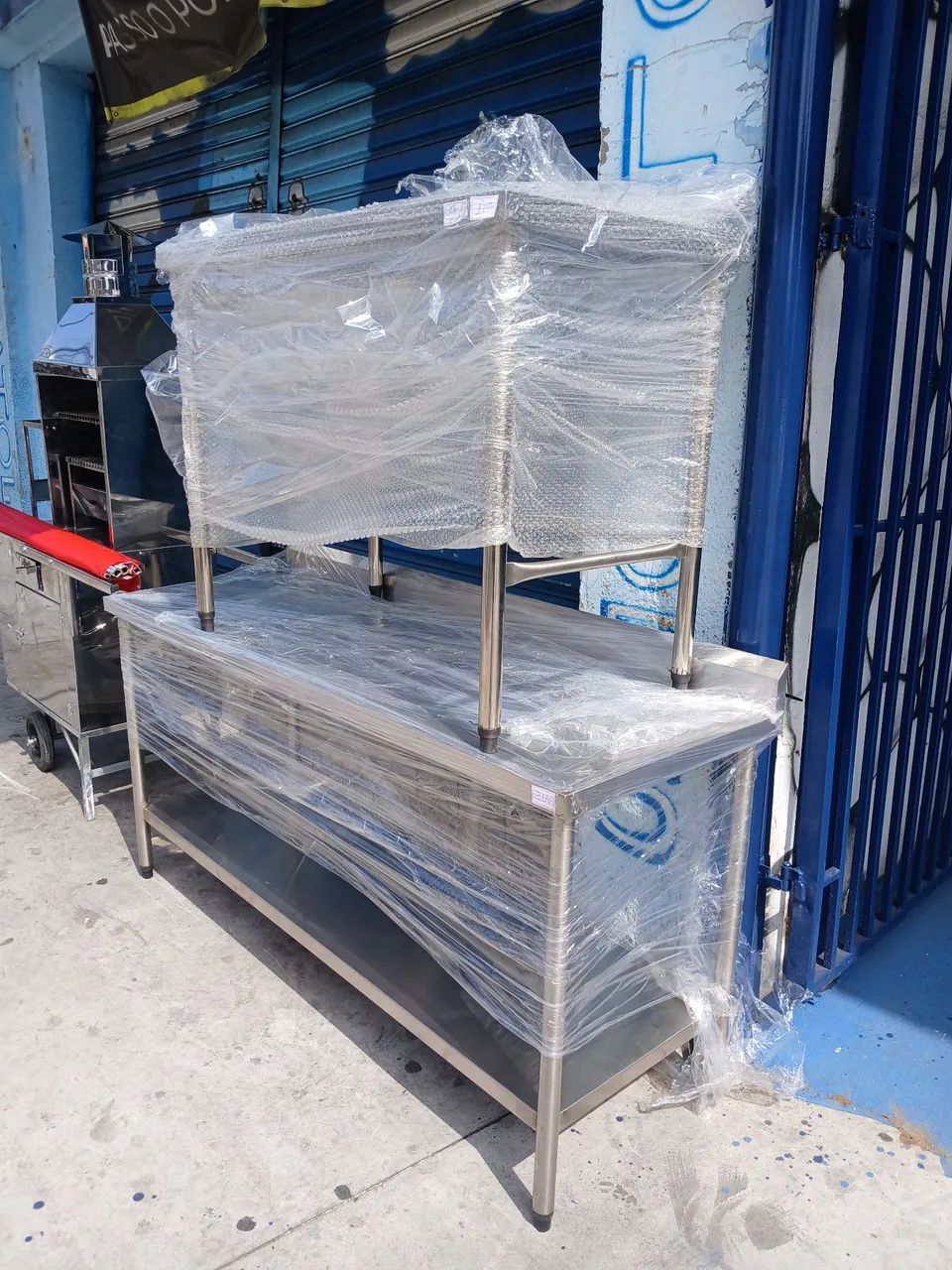 Mesa bancada inox profissional 1,90mt Nova  - Foto 4