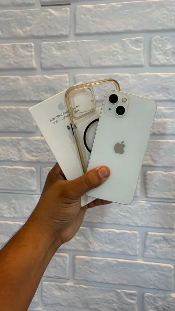 iPhone 13 128GB Branco - Impecável e Completo! ?