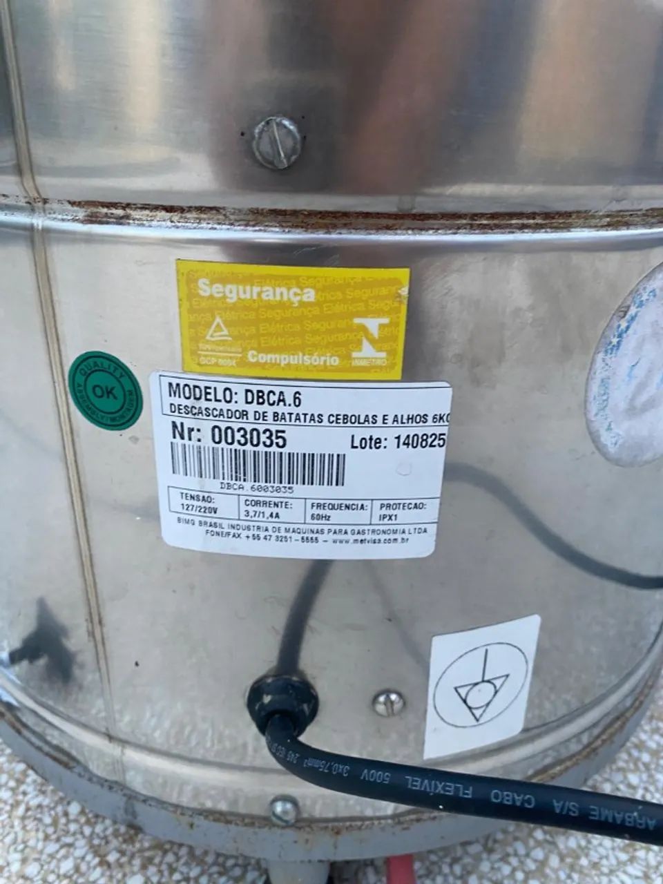 Descascador De Batata Industrial 6Kg em Inox - Foto 3