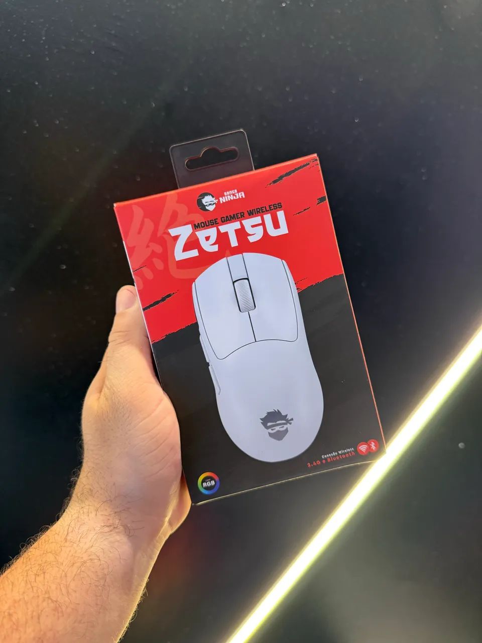 Mouse sem fio, gamer ninja PAW3311 - Foto 2