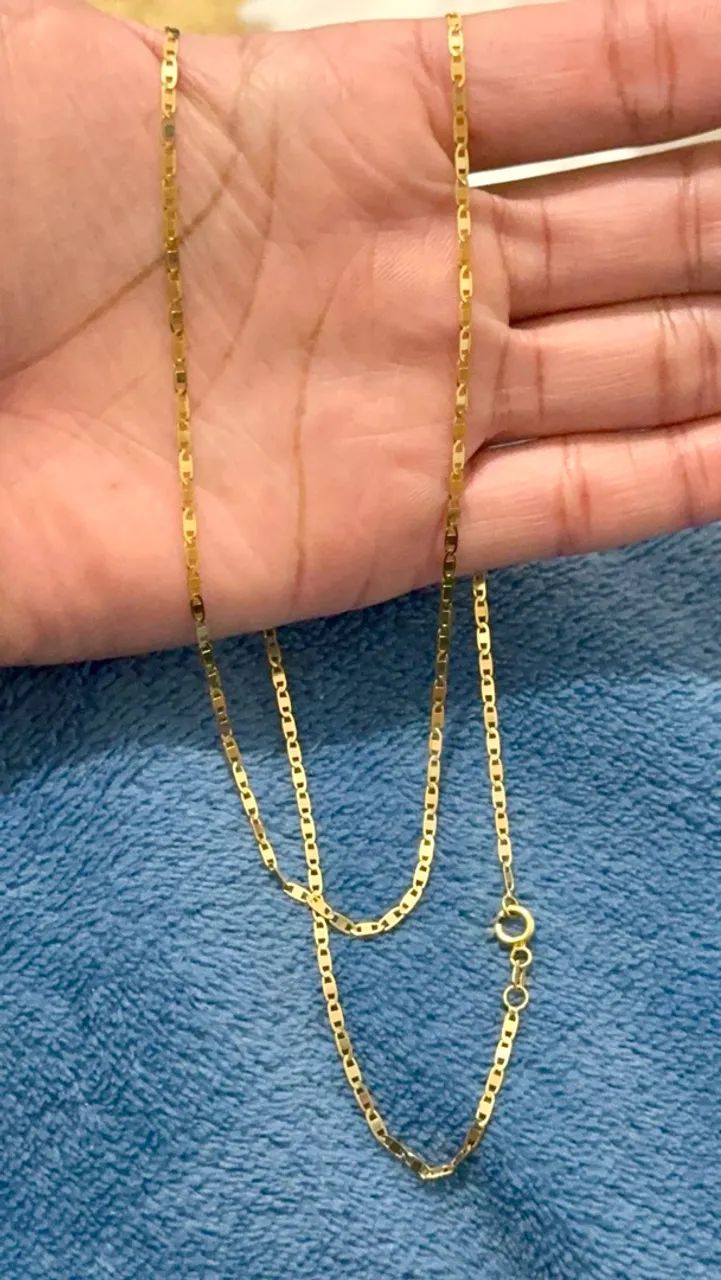 Colar ouro 18k piastrine  - Foto 2