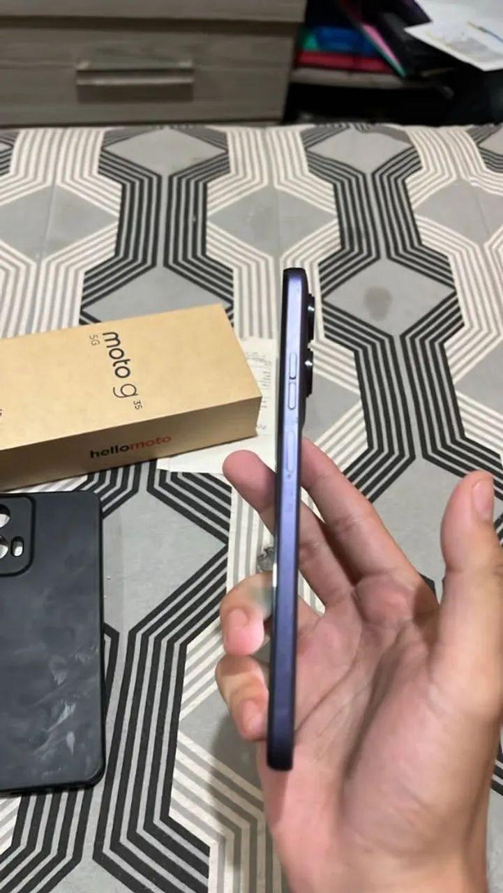Celular semi-novo, na caixa, NF-e, capinha, bem conservado - Foto 4