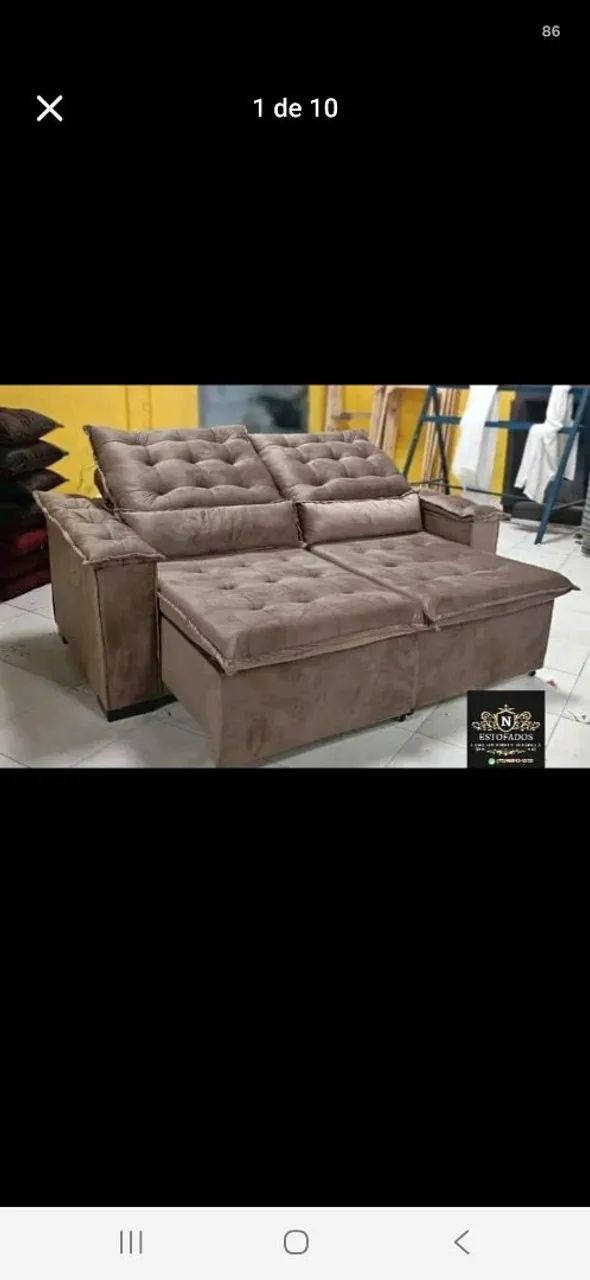 SOFA RETRÁTIL E RECLINAVEL (MOSTRUÁRIO) - Foto 3