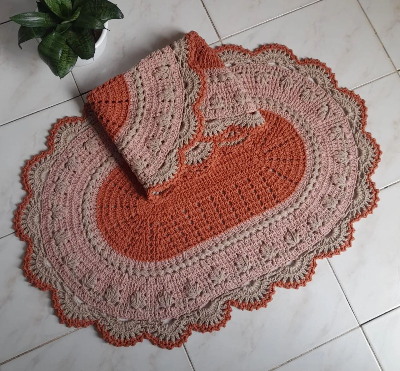 Kit de tapetes de crochê 