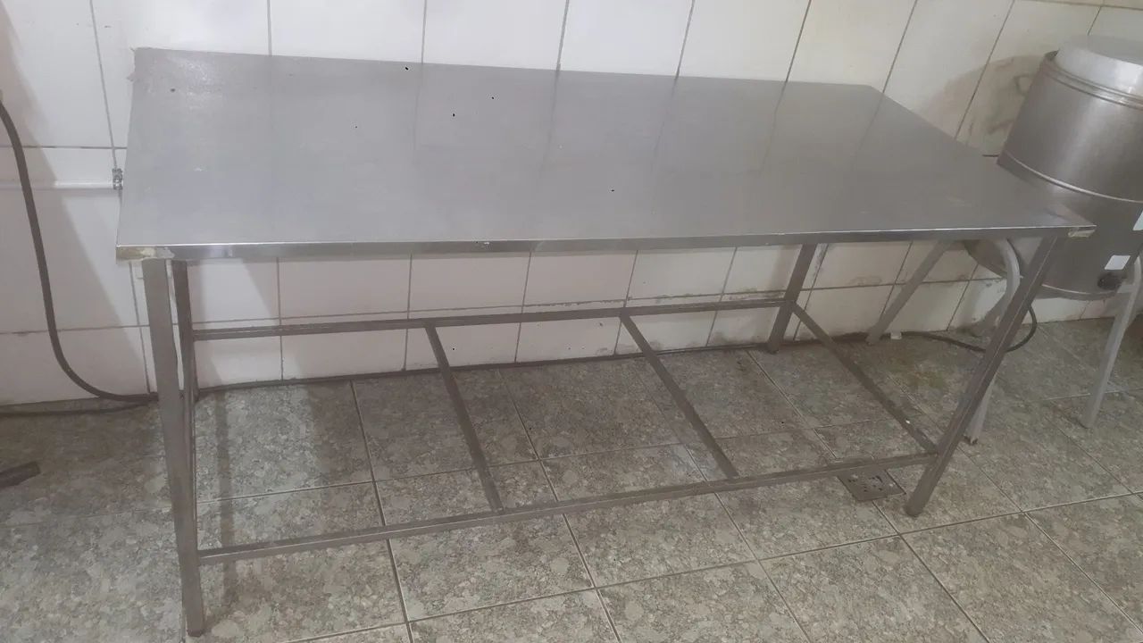 Mesa inox 1,90 X 0,80cm - Foto 3