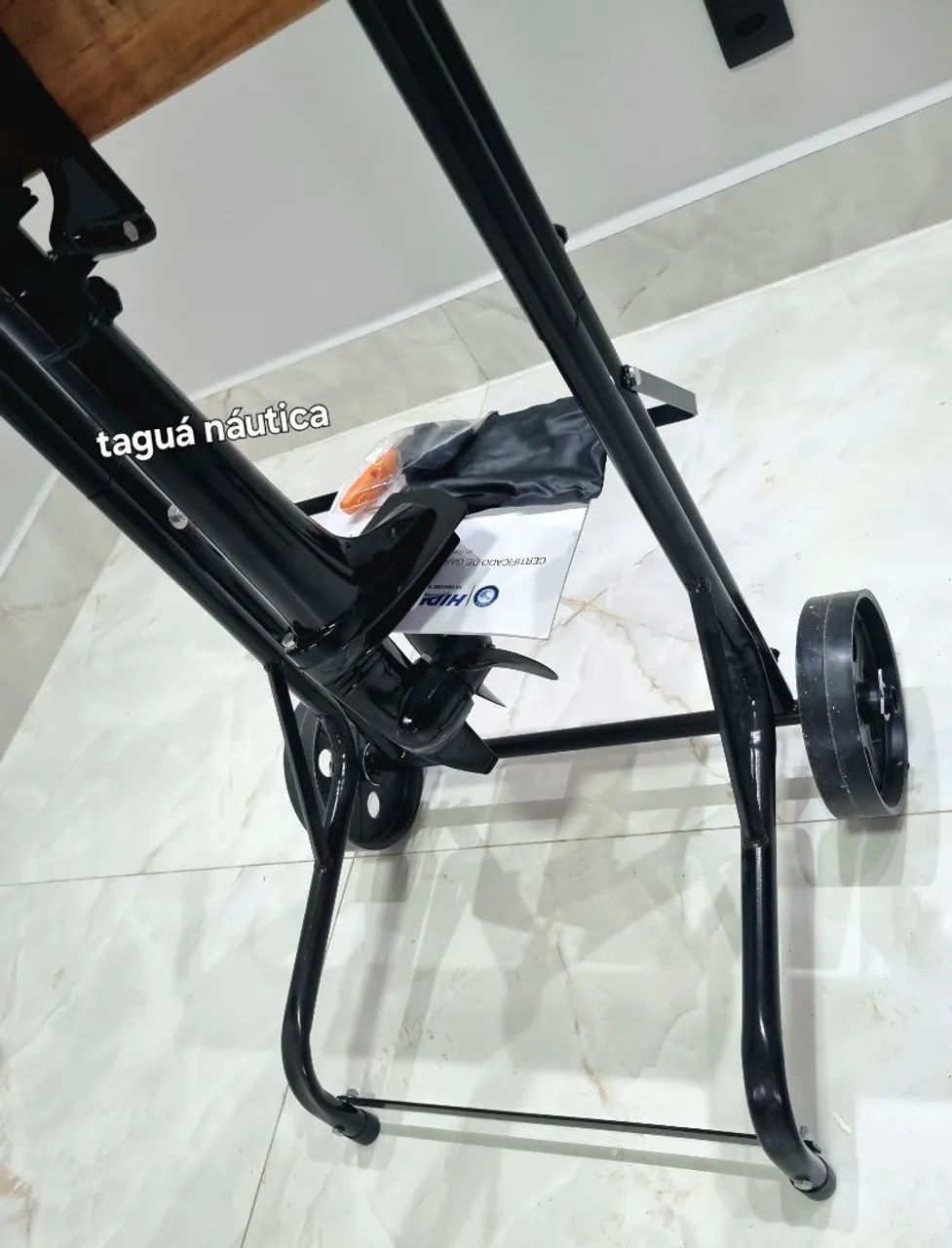 Motor Hidea 3hp 2T Pra Caiaques e Barcos 3 Anos Promoção Brinde Carrinho De Transporte - Foto 6