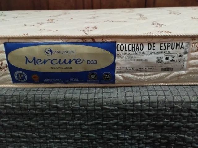 Vendo cama de solteiro;Box Orthocrin com Colchão de Espuma D33.Retirada no bairro Sion/BH. - Foto 3