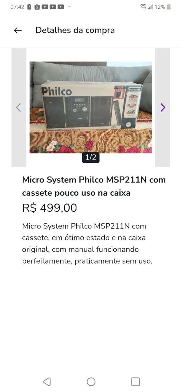 Som portátil micro mini system