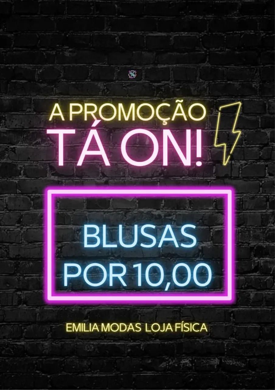 Blusas promoção 