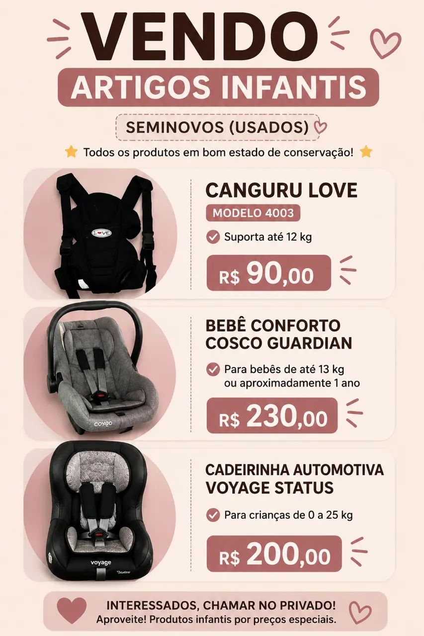 Artigos infantis 