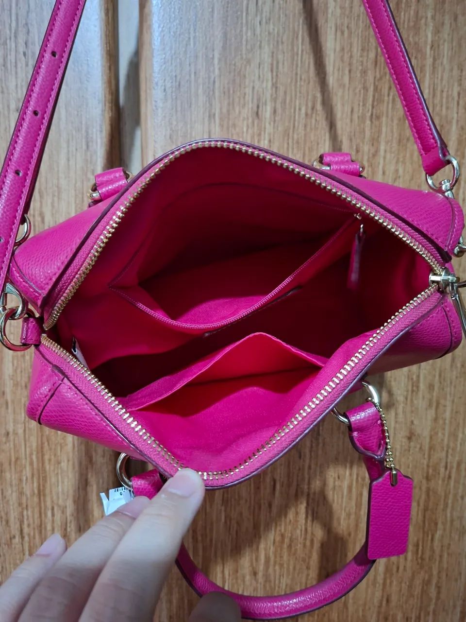 Bolsa Coach rosa - Foto 3