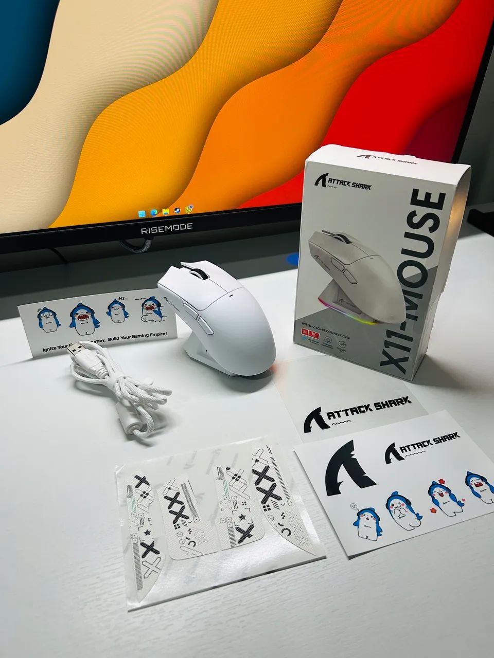 Attack shark x11 branco - Foto 3