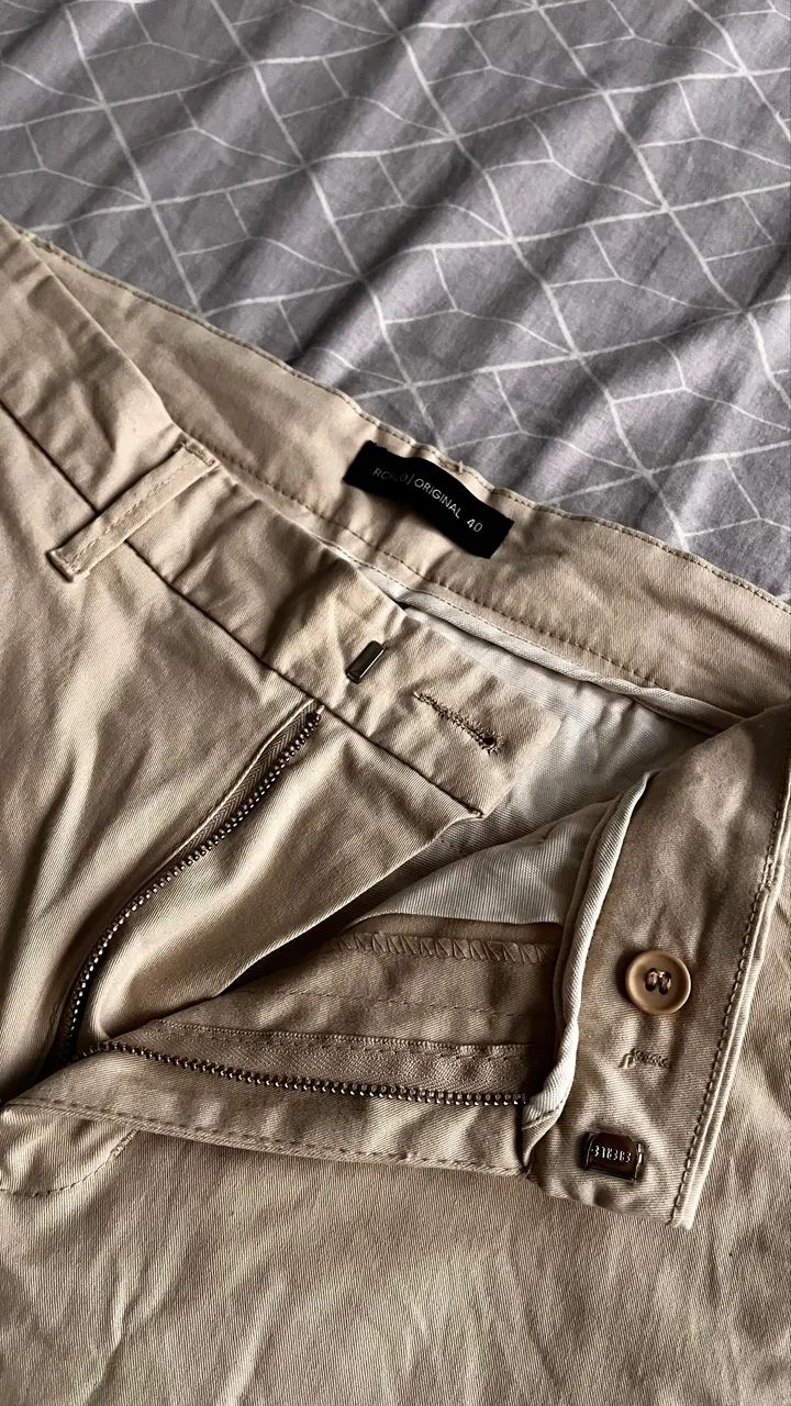 Calça creme alfaiataria 
