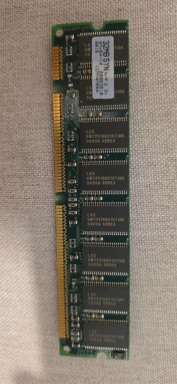 Memória Ram Dimm 32mb Sdram 168 Pinos Pc100 - Foto 2