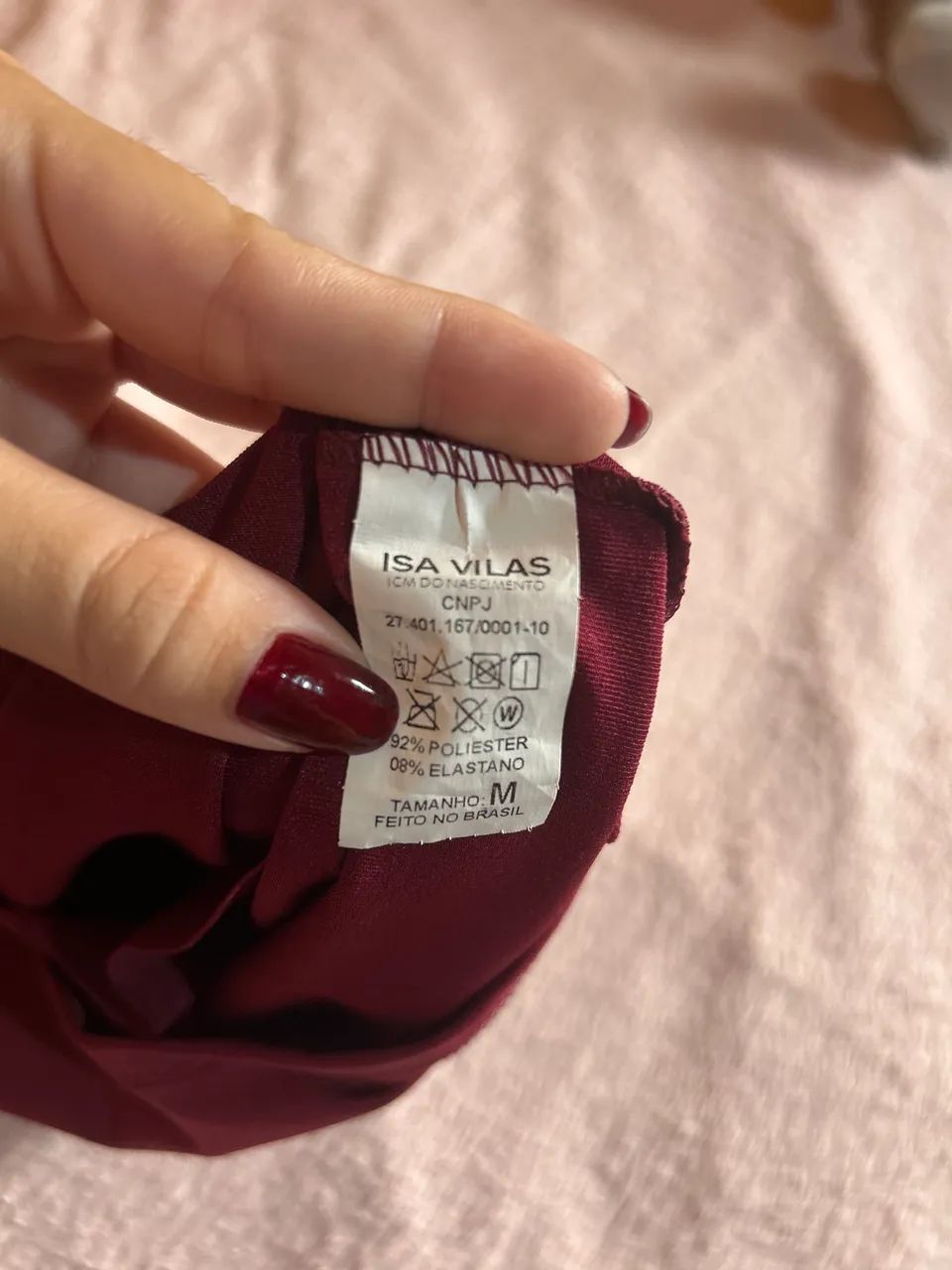 Camisa tube vinho - Foto 3