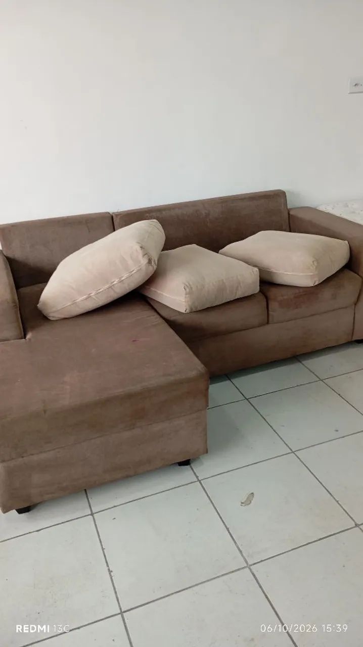 Vendo sofá com chaise 2 lugares - Foto 3