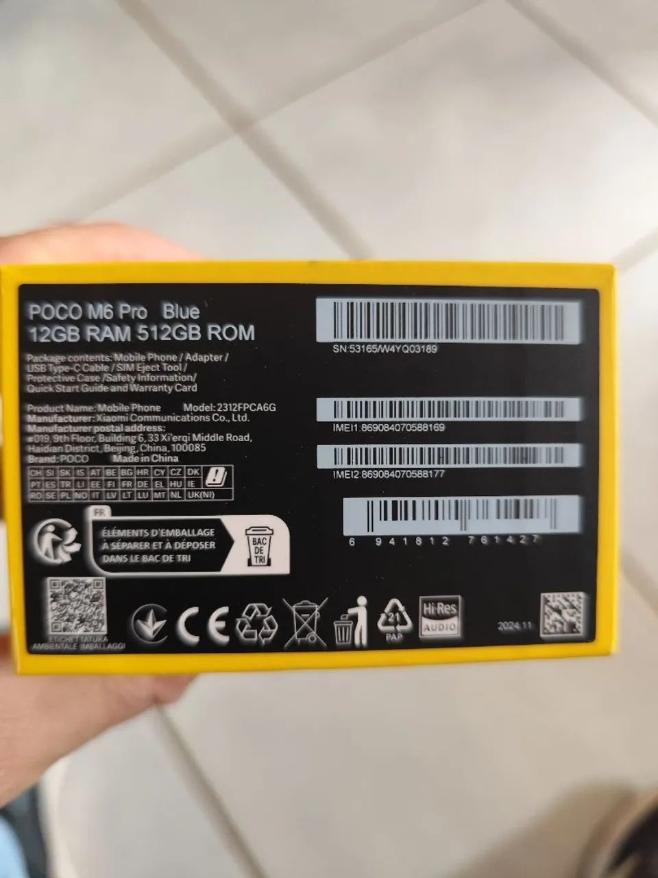 Celular Xiomi Poco M6 PRO 512GB