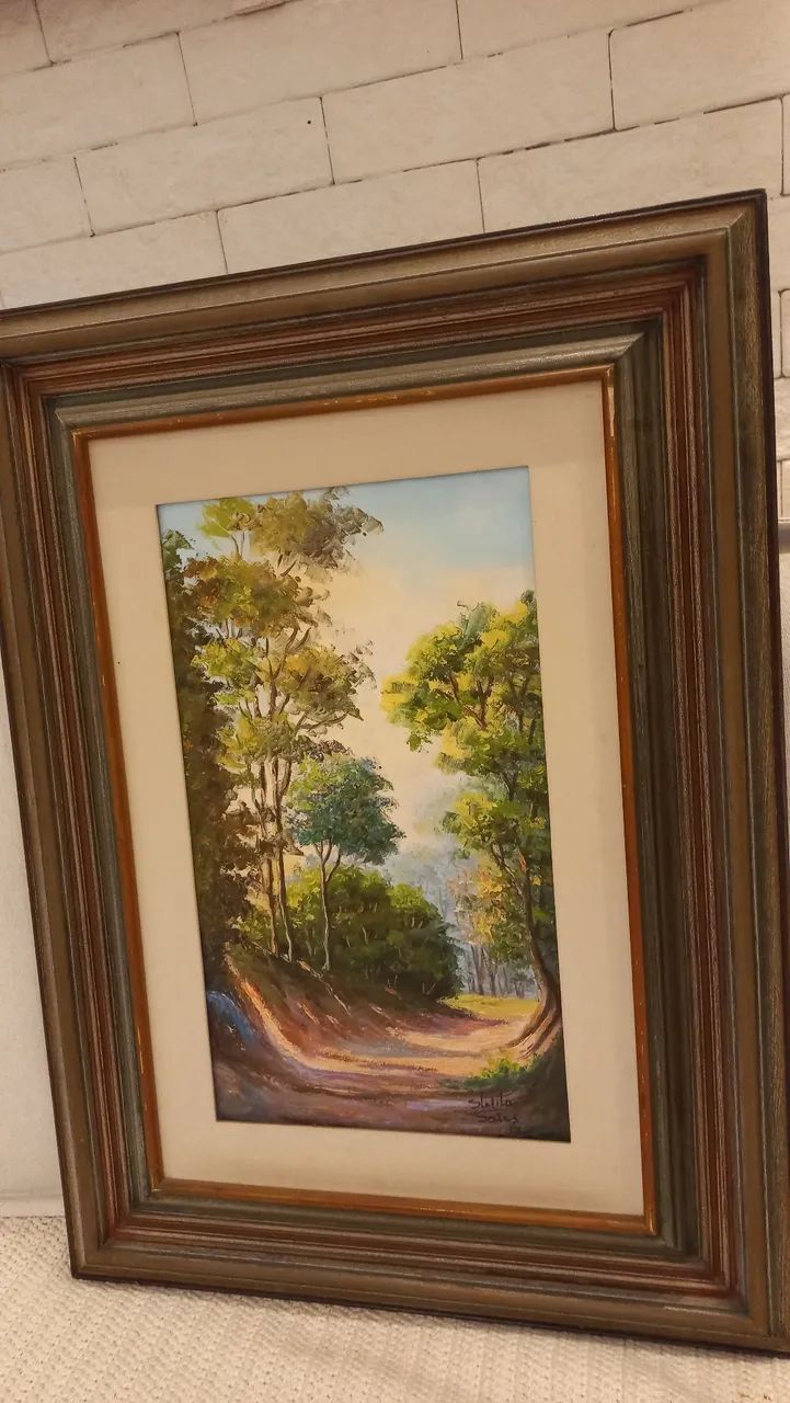 Pintura a óleo sobre tela.