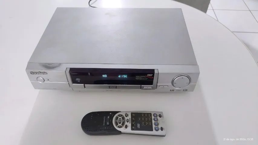 DVD e CD Player Gradiente D-10 + Controle e Cabos (No Estado / Leia) - Foto 5
