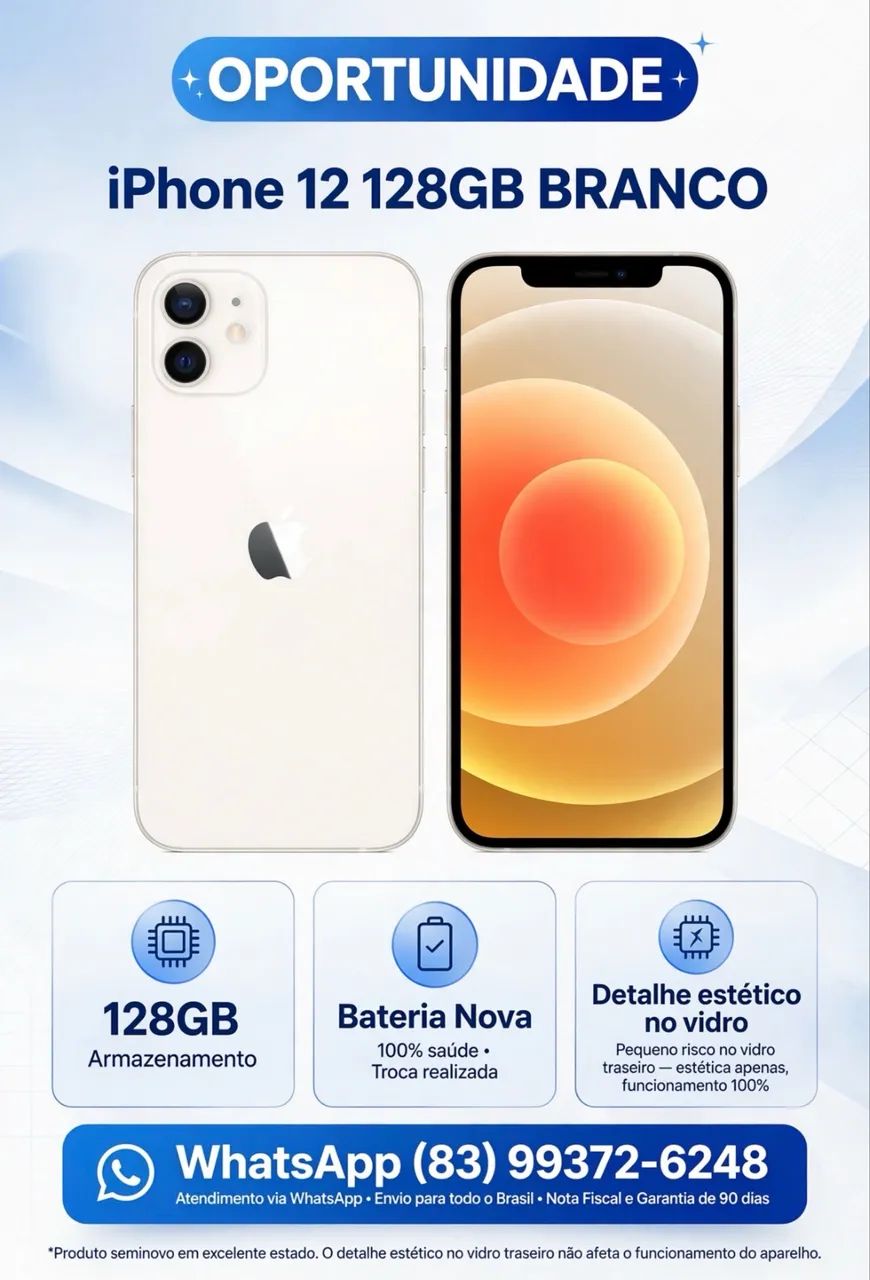 IPHONE 12 + 128