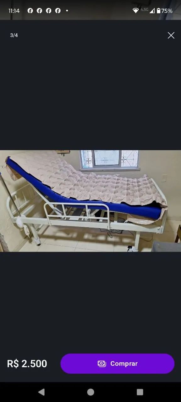 Cama hospitalar elétrica  - Foto 2